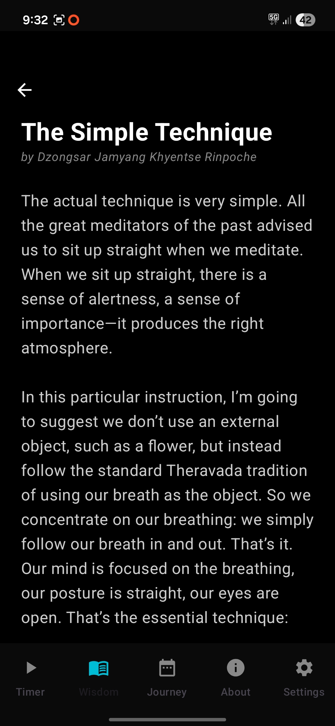 Just Sitting — captură de ecran 5