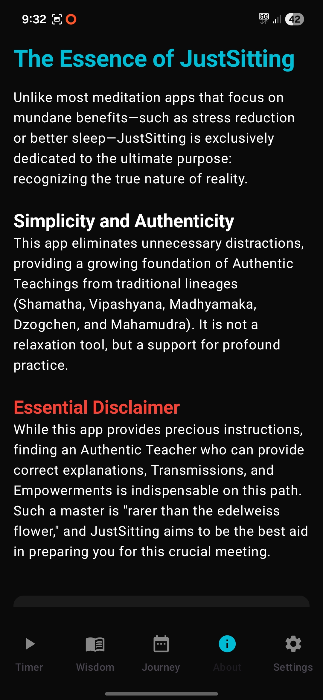 Just Sitting — captură de ecran 7